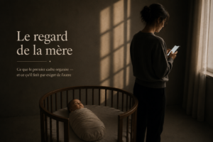 Mère ne regardant pas son enfant et sur son telephone