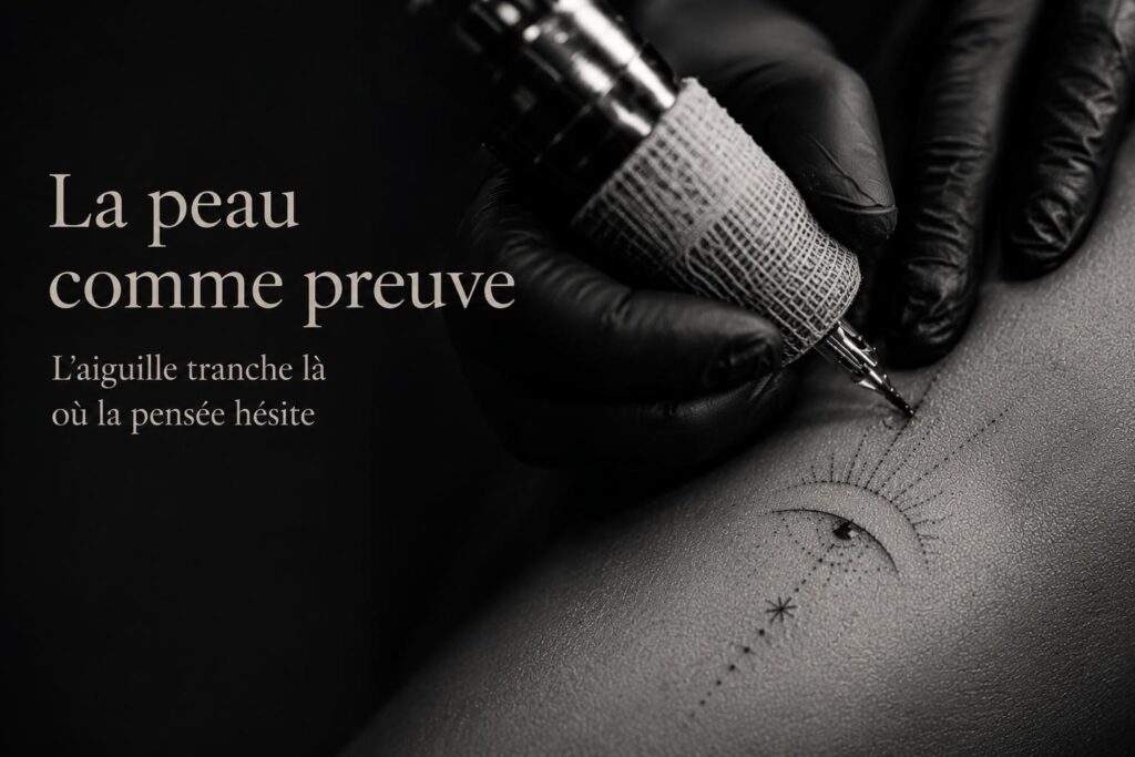 Un oeil tatoué sur la nuque comme le temoin d'une vérité.